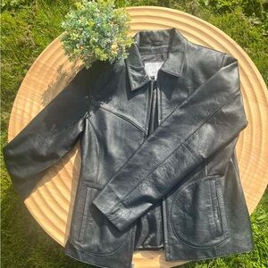 Women's Black Leather Jacket